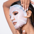Load image into Gallery viewer, Woman wearing MASK Ageless Sheet Mask – Hydrating & Collagen-Boosting Face Mask for Fine Lines & Wrinkles | Infused with Vitamin C, Kakadu Plum & Collagen Peptides
