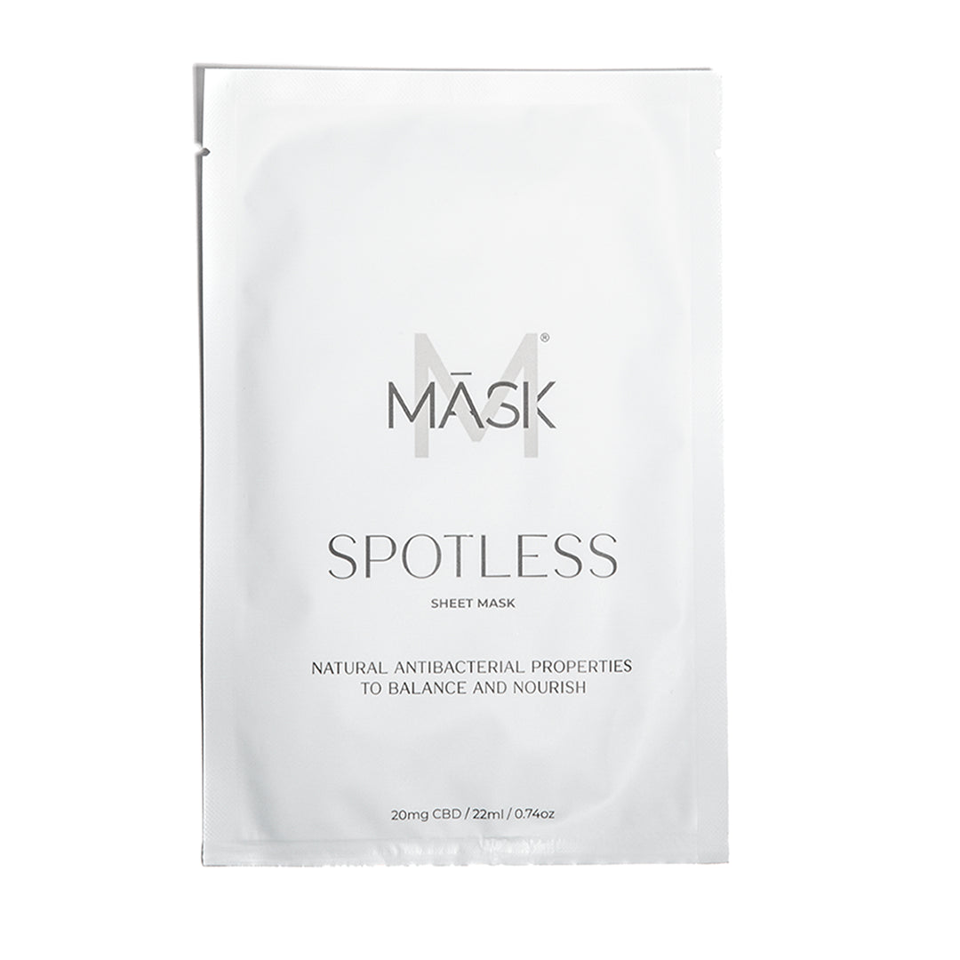 SPOTLESS - Anti-Acne, CBD Sheet Masks For Oily Skin, Mask Skin Care